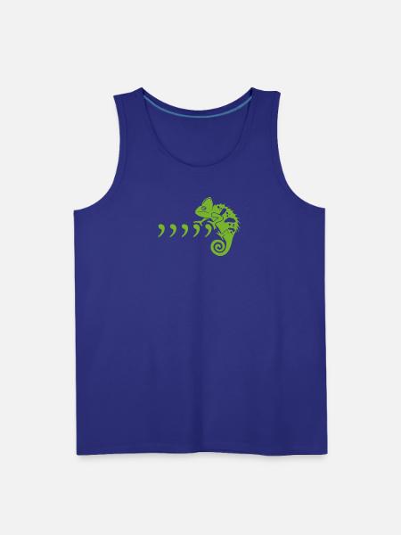 Comma Chameleon - Men's Premium Tank - royal blue