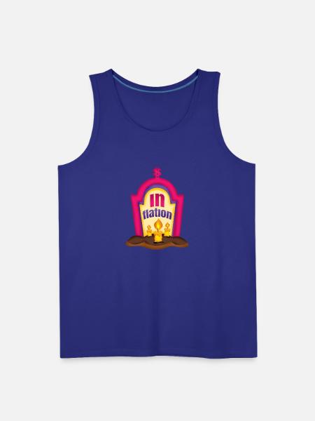 Halloween inflation grave - Men's Premium Tank - royal blue