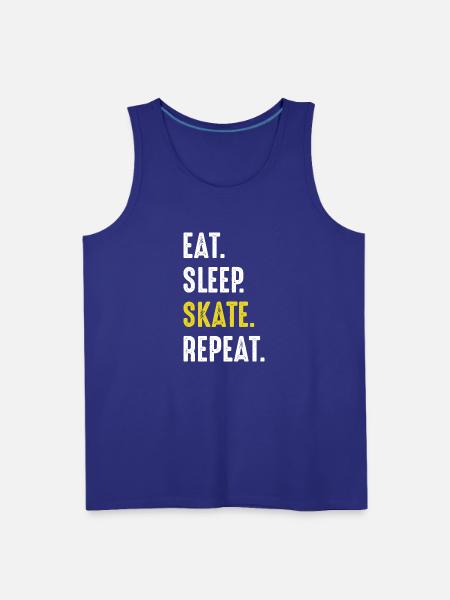 Eat Sleep Skate Repeat - Men's Premium Tank - royal blue