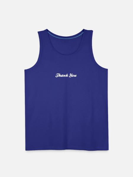 Thank You! - Men's Premium Tank - royal blue