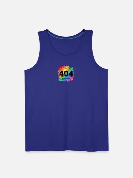 Rainbow 404 Error Tee - Men's Premium Tank - royal blue