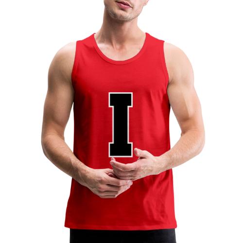 Varsity Letter I Collegiate Monogram - Men's Premium Tank