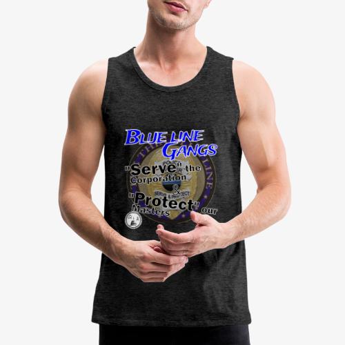 Thin Blue Line - To Serve and Protect - Men's Premium Tank
