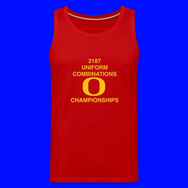 2187 UNIFORM COMBINATIONS O CHAMPIONSHIPS