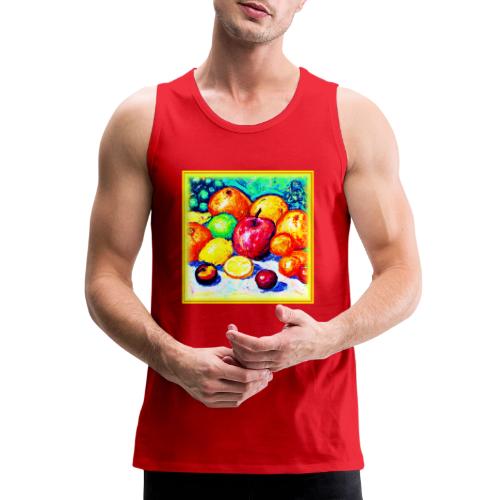 Juicy Delights Fruits Painting. Buy Now - Men's Premium Tank