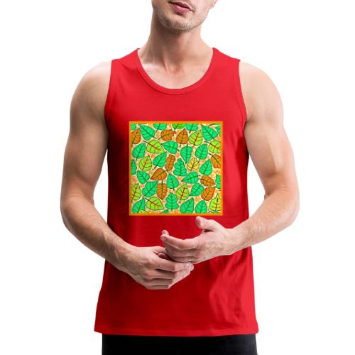 Vivid Leaf Harmony Colorful Bliss - Men's Premium Tank