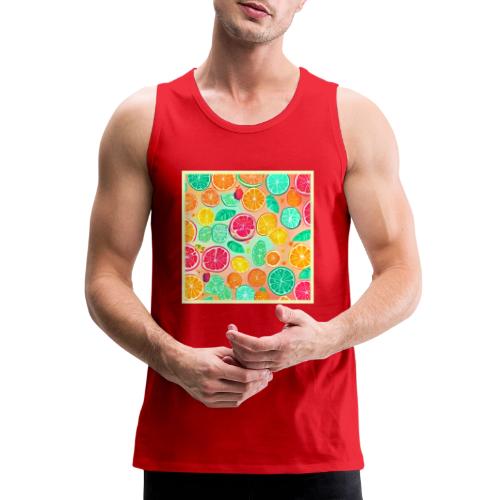 Colorful Citrus Galaxy Artwork - Men's Premium Tank