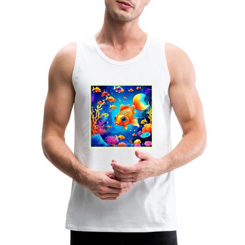 Vibrant Underwater Fish World Design - Men's Premium Tank