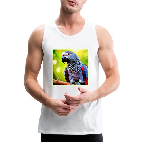 Talking African Grey Parrot - Men's Premium Tank