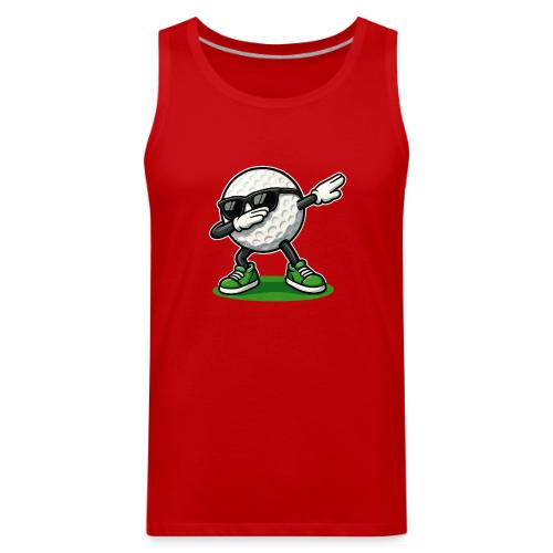 Golf Ball Dab Graphic Tee | Fun & Trendy Design - Men's Premium Tank