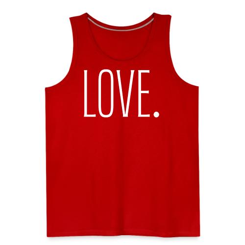 Smoon City_Just Text 6 Love Thin White - Men's Premium Tank