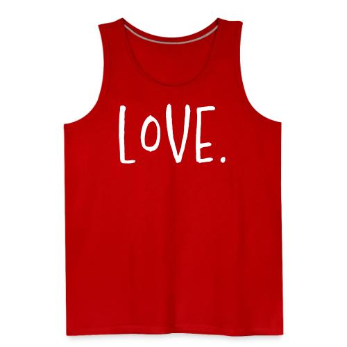Smoon City_Love Thin White2 - Men's Premium Tank