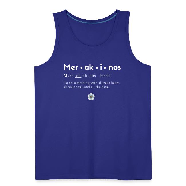 Merakinos definition with logo dark