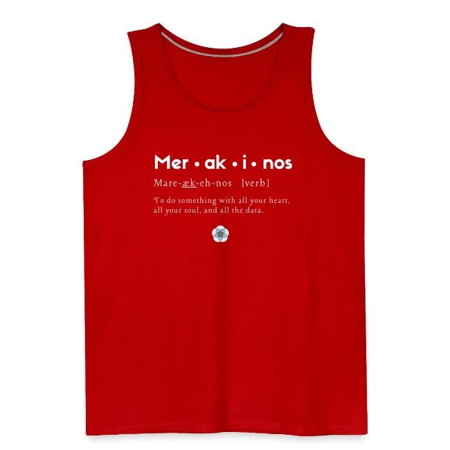 Merakinos definition with logo dark