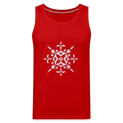 Coastal Christmas Snowflake White - Men's Premium Tank