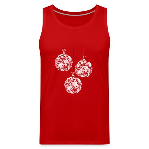 Coastal Christmas Ornament Group White - Men's Premium Tank