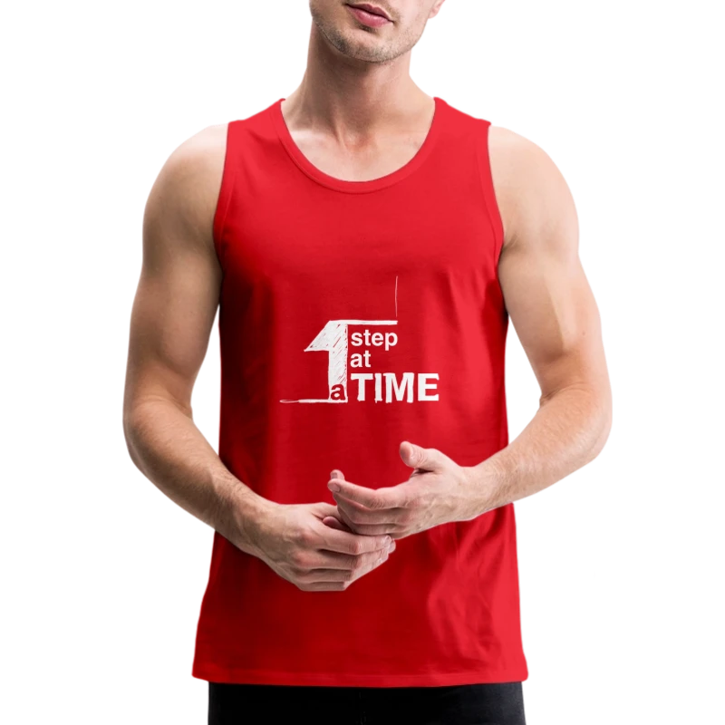 One Step At Time (w) - Men's Premium Tank