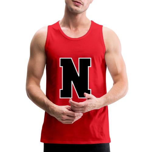 Varsity Letter N Athletic Font Graphic - Men's Premium Tank
