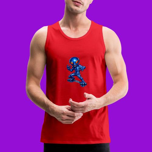 Angry Blue Alien - Men's Premium Tank