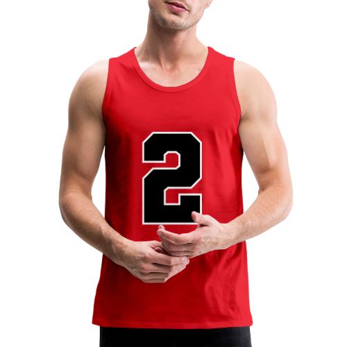 Varsity Number 2 Sports Design - Men's Premium Tank
