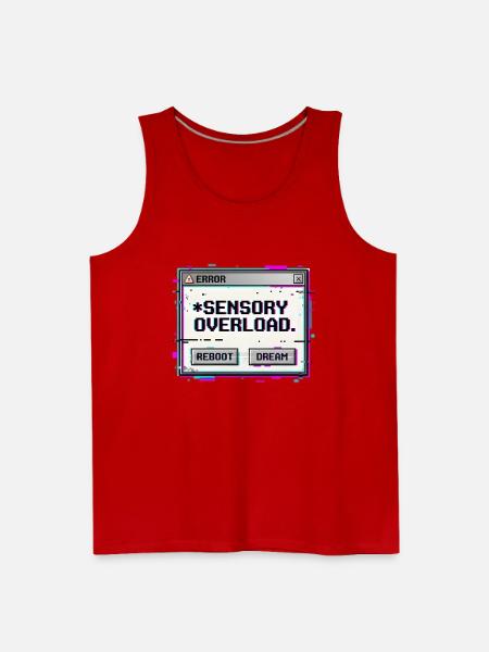 Sensory Overload - Men's Premium Tank - red