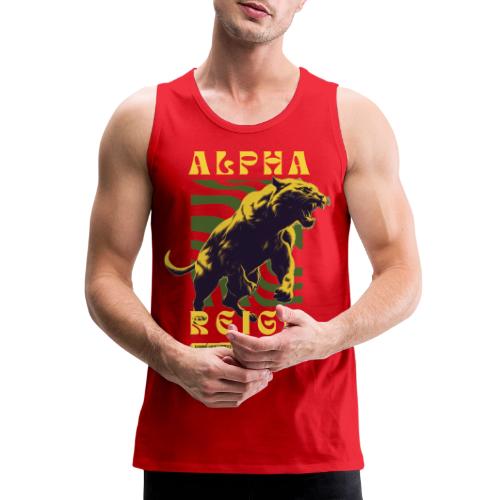 Unleash The Inner Alpha: Fierce Animal Print - Men's Premium Tank