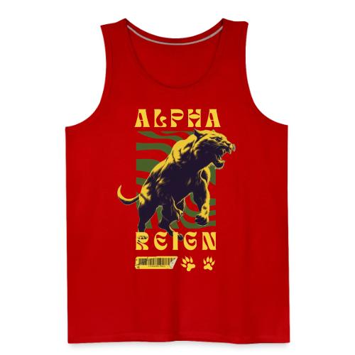Unleash The Inner Alpha: Fierce Animal Print - Men's Premium Tank