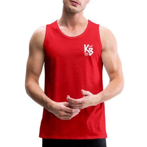 Kure Beach Day-White Lettering-Front and Back - Men's Premium Tank
