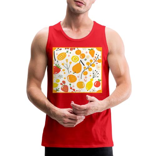 Tropical Fruit Fiesta Pattern - Men's Premium Tank