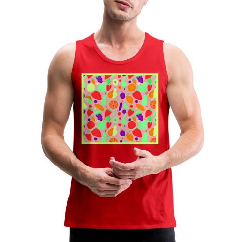 Colorful Fruitful Spectrum Pattern - Men's Premium Tank