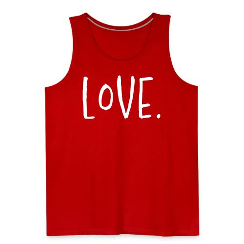 Smoon City_Love Thin White2 - Men's Premium Tank