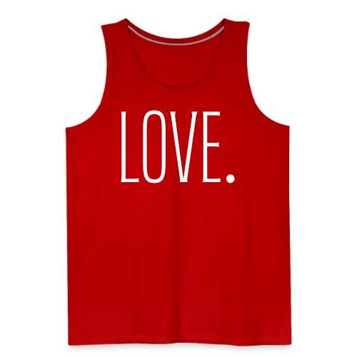 Smoon City_Just Text 6 Love Thin White - Men's Premium Tank