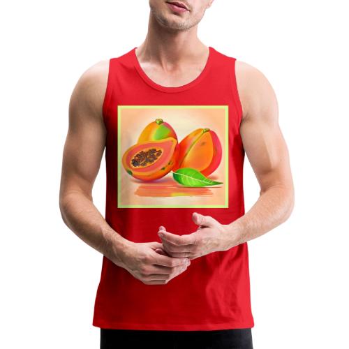 Sliced Papaya Freshness - Men's Premium Tank