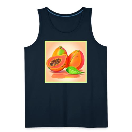 Sliced Papaya Freshness - Men's Premium Tank