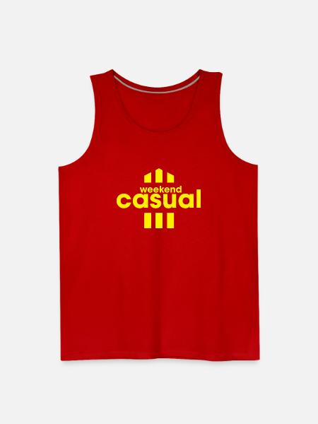 Weekend Casual - Men's Premium Tank - red