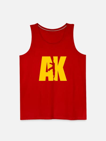 AK47 YELLOW - Men's Premium Tank - red