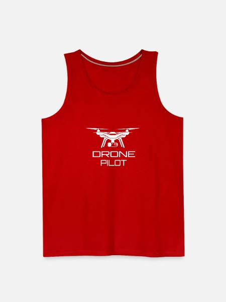 Drone Pilot - Men's Premium Tank - red