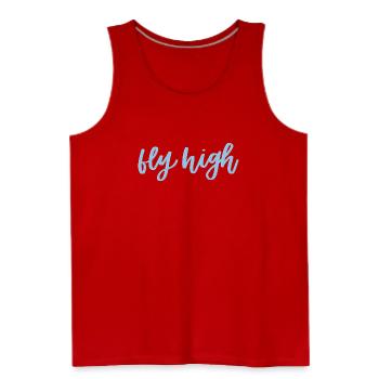 Fly High - Men's Premium Tank - red - Front