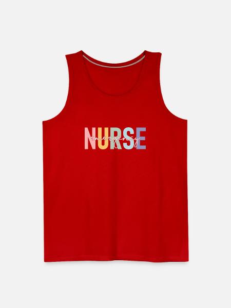 Nurse Emergency - Men's Premium Tank - red