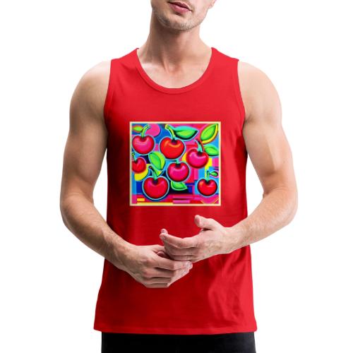 Pop Art Cherry Burst - Men's Premium Tank
