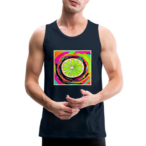 Lime Slice Pop Art - Men's Premium Tank