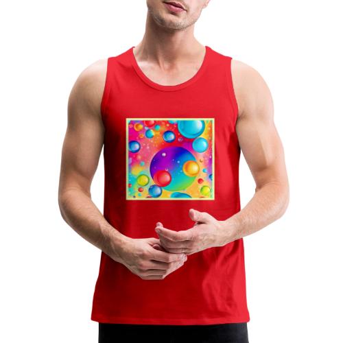 Colorful Sphere Abstract Art - Men's Premium Tank