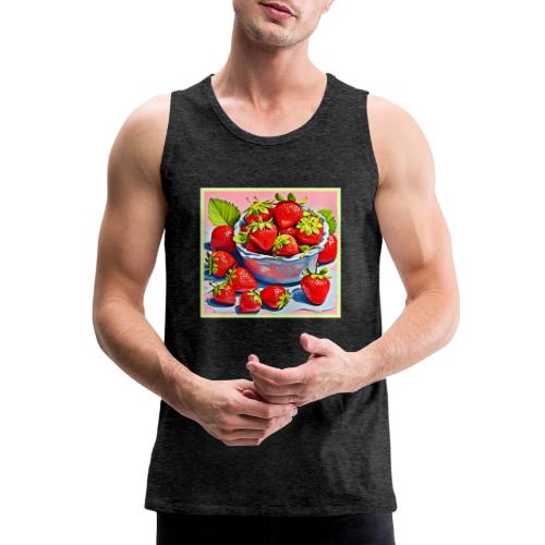 Fresh Strawberry Bowl - Men's Premium Tank