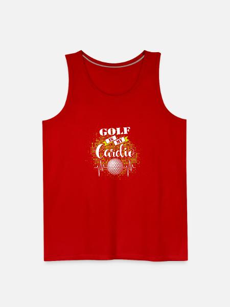 Golf Is My Cardio - Men's Premium Tank - red