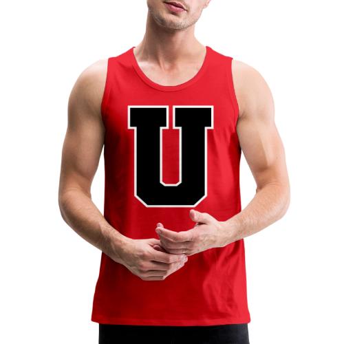 Varsity Letter U Collegiate Monogram - Men's Premium Tank