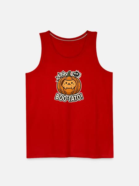 Pumpkin Boo-Tato Cute Halloween - Men's Premium Tank - red