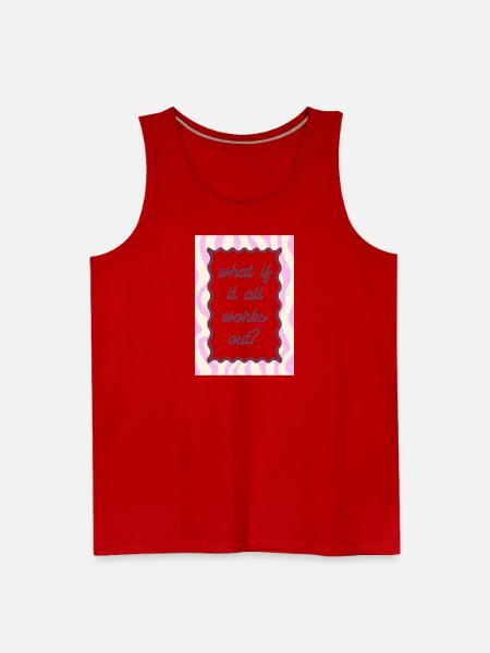 What If It All Works Out? Smile Heal Thrive - Men's Premium Tank - red