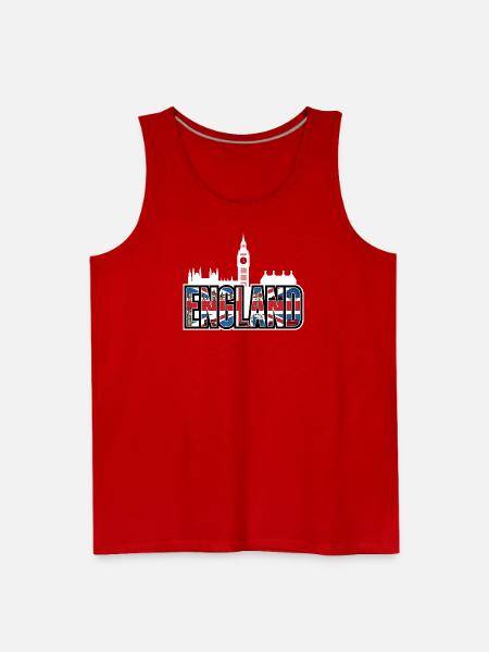 England - Men's Premium Tank - red