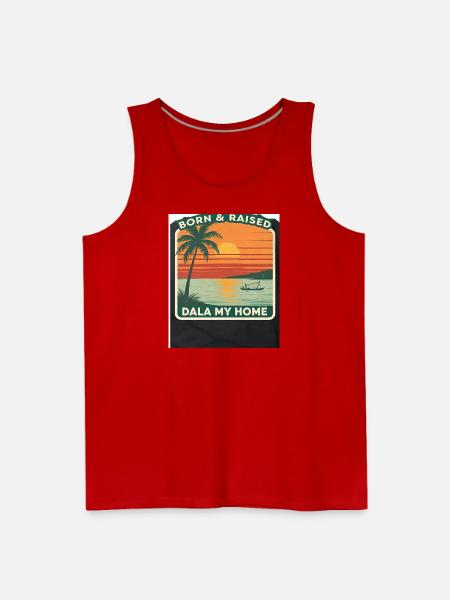 Born & Raised Dala My Home - Men's Premium Tank - red