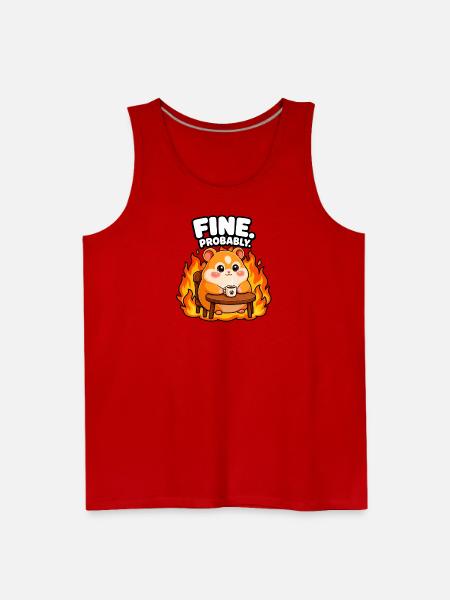 Fine. Probably - Men's Premium Tank - red